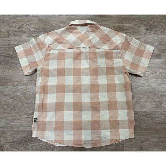Howler Bros Men's Size M Plaid Short Sleeve Button up Shirt Vented Fishing - Picture 8 of 9